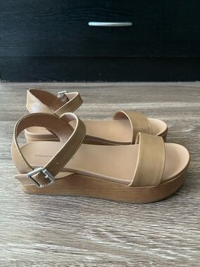 Tan Platform Sandals